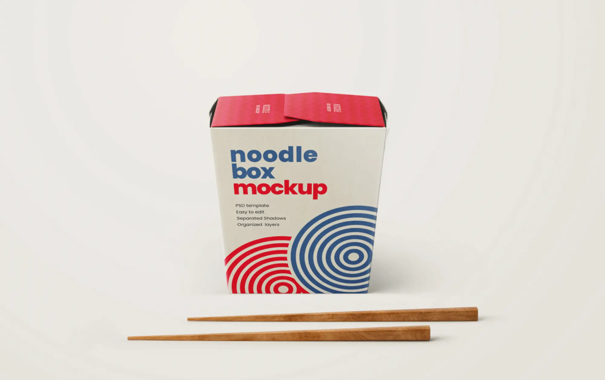 Free Noodle Box Mockup