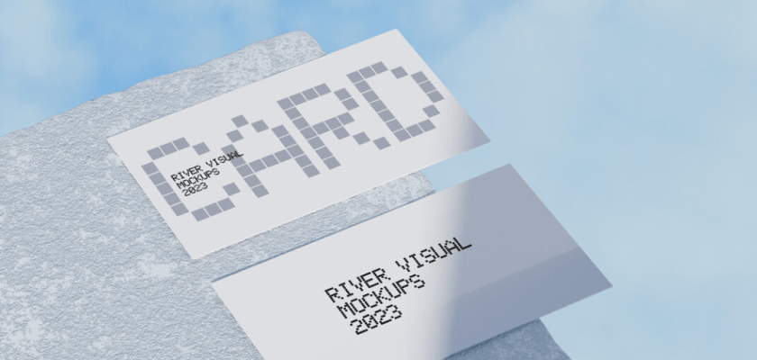 Present your business cards in the sky with our high-resolution, easy-to-edit mockup.