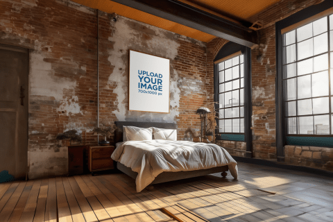 Free art print mockup