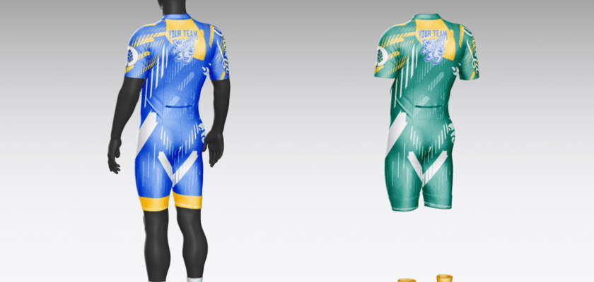 Free Cycling Suit Mockup PSD