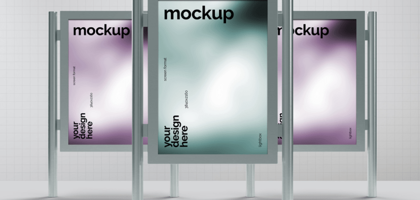 Free Citylight Poster Mockup