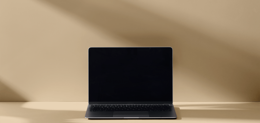 Free Laptop Mockup with Shadow Effects