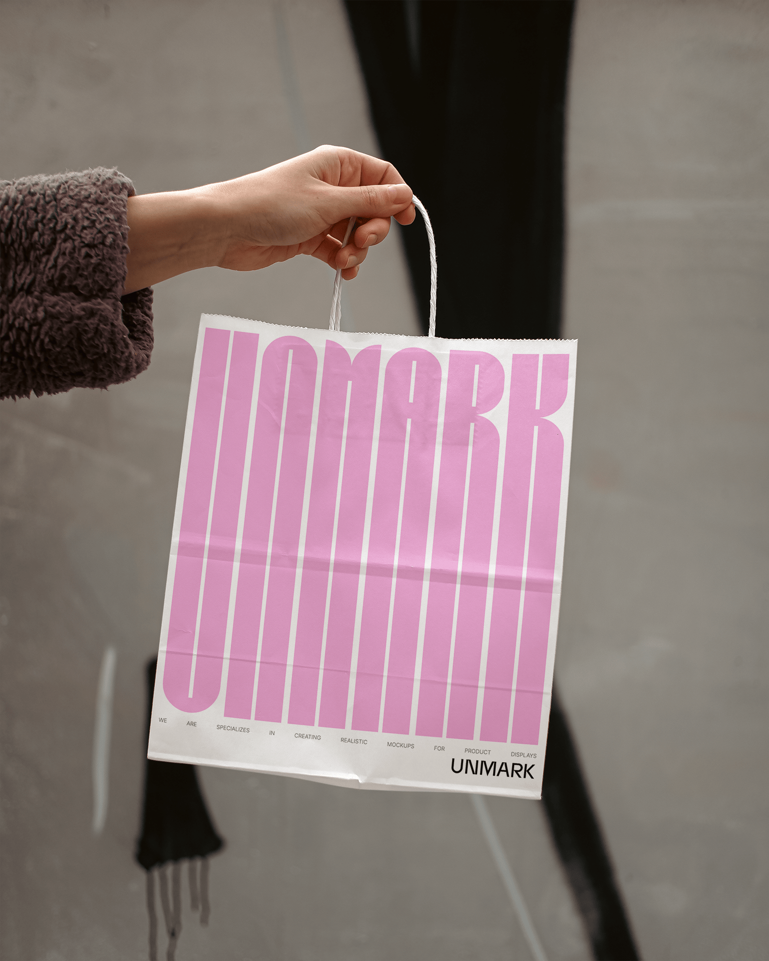 Paper Shopping Bag Mockup