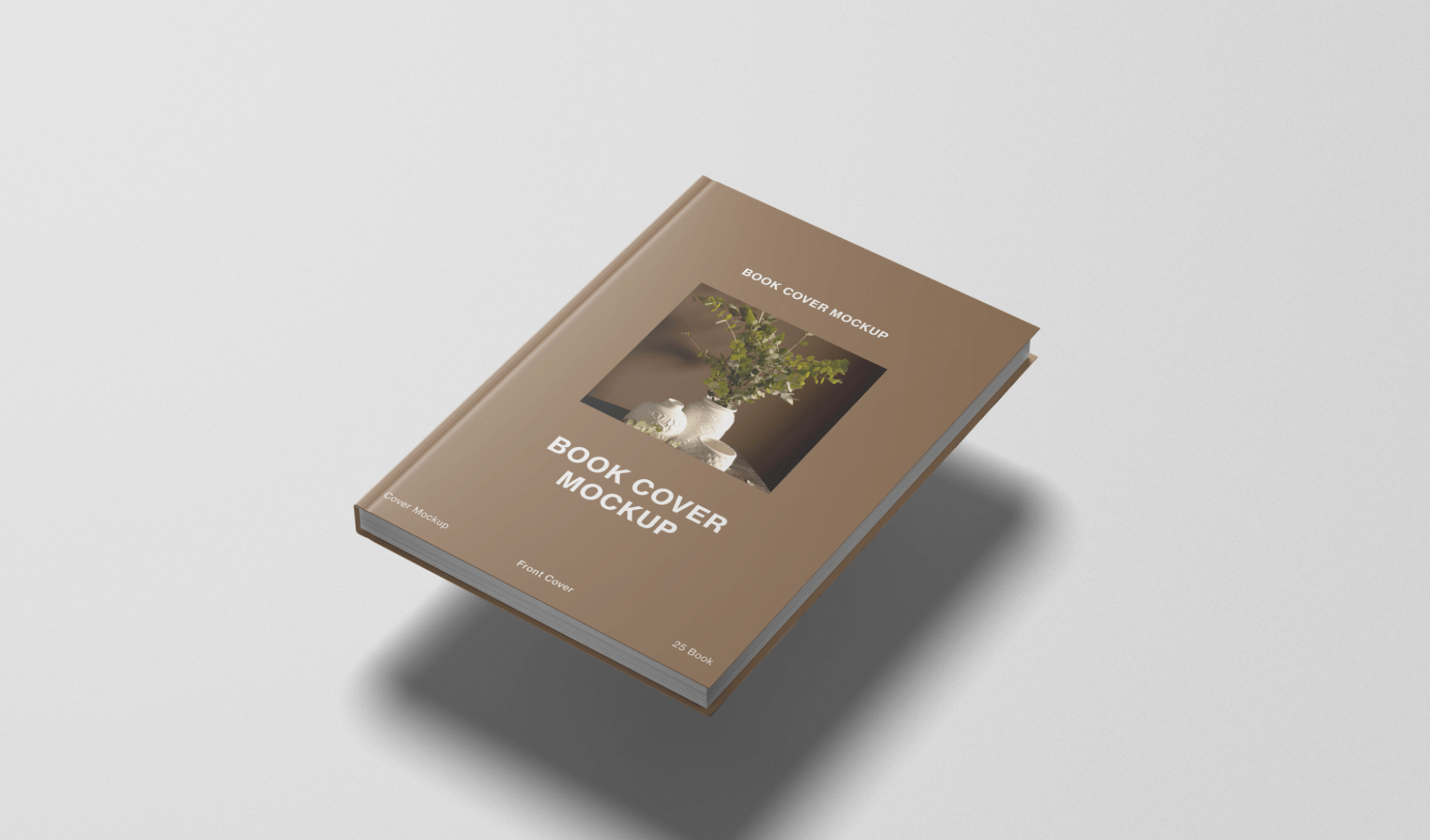 Floating Hardcover Book Free Mockup PSD