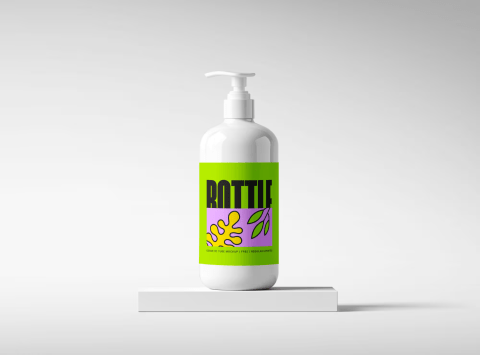 Free pump bottle mockup