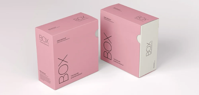Slide Box Packaging Mockup Duo
