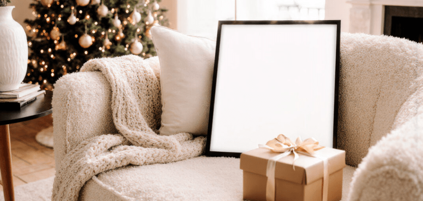 Christmas Interior Frame Mockup