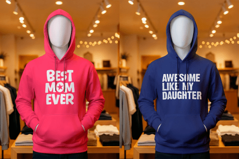 Free ghost mannequin hoodie mockup