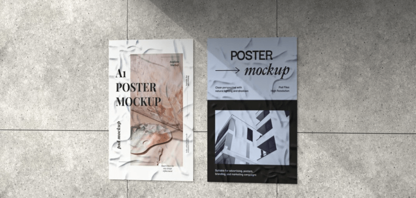 Free Outdoor Poster Mockup