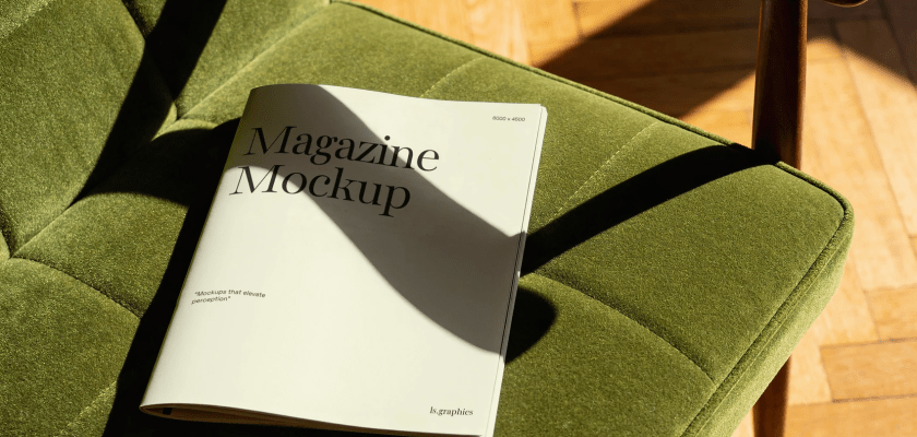 free magazine mockup